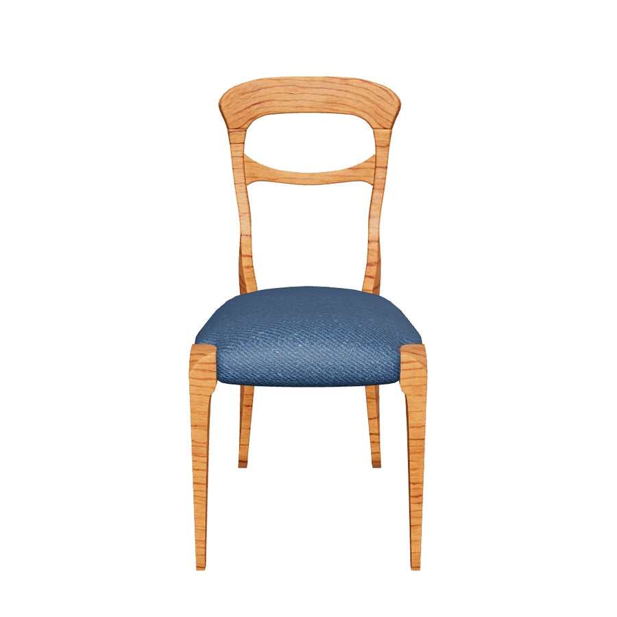 Natural Walnut Wood Chair CAPOTAVOLA by Dale Italia 1