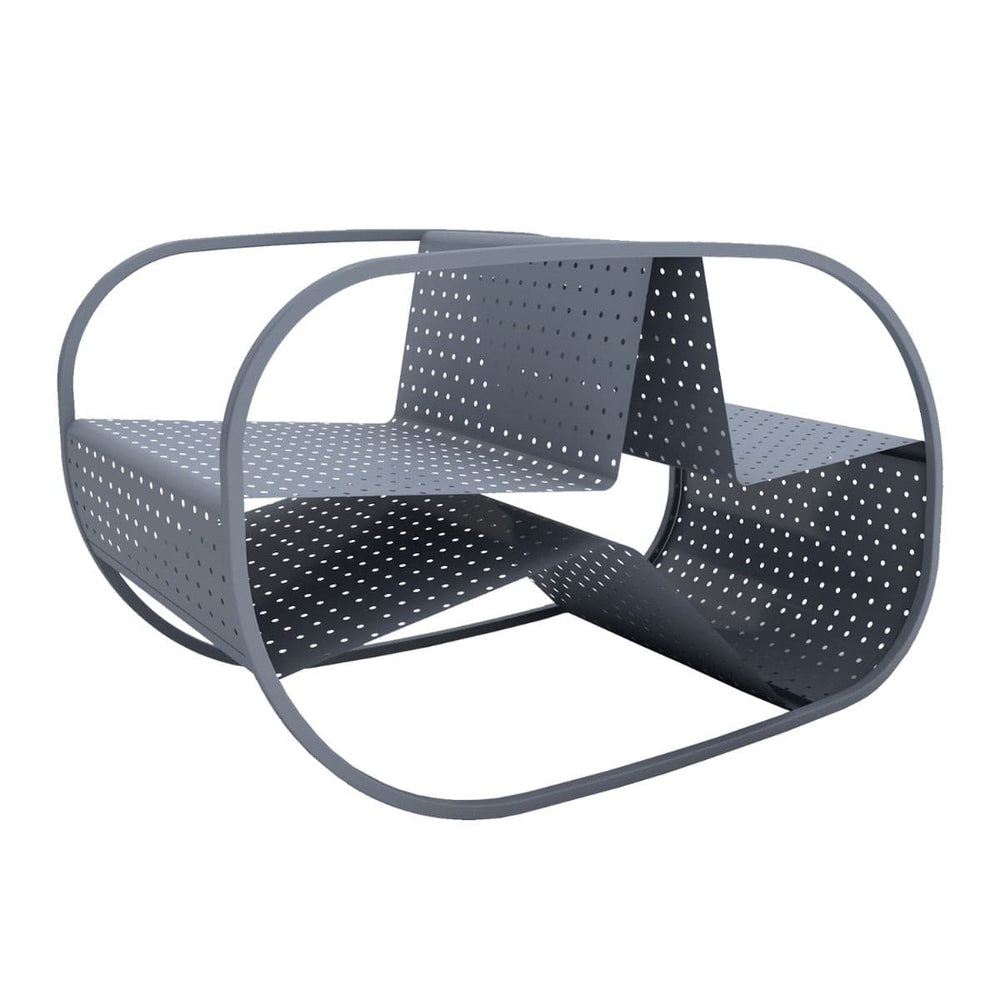 Outdoor Metal Armchair FLIP by Salomé Hazan 01