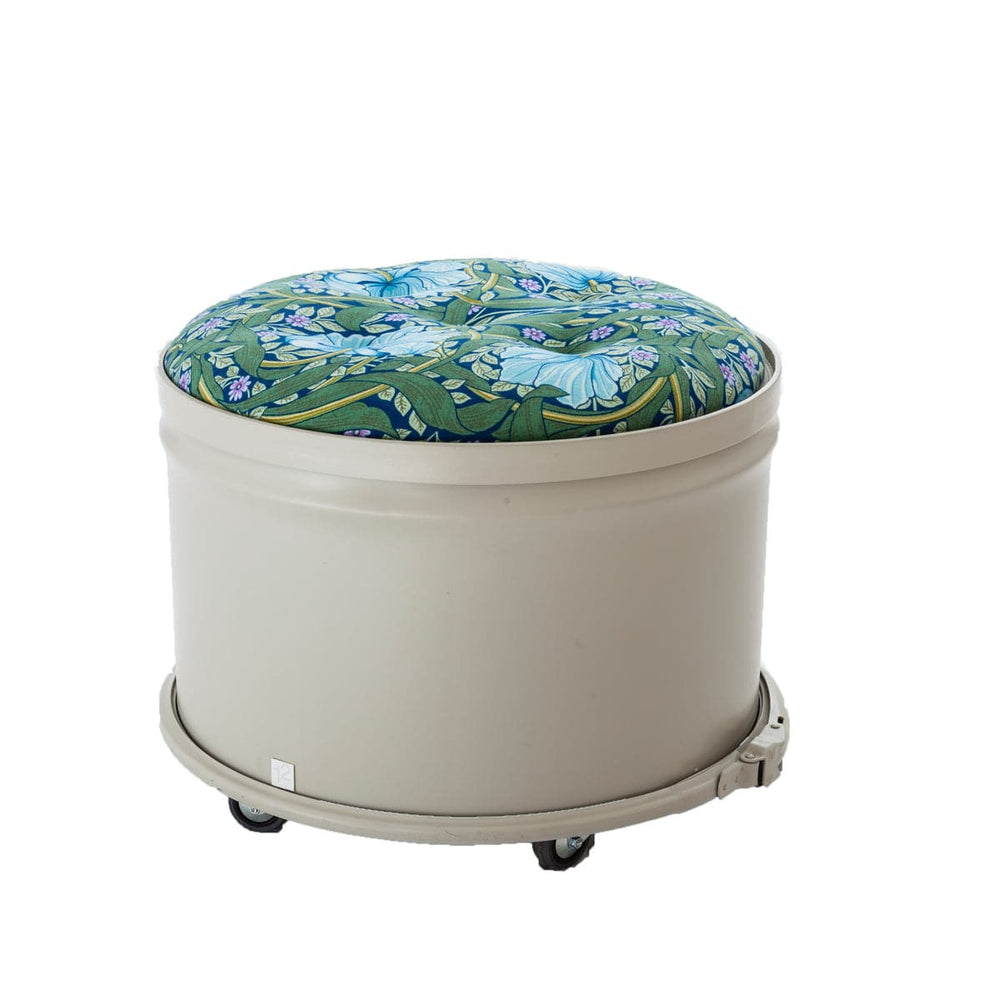 Iron Storage Pouf PRINTED FABRIC 02