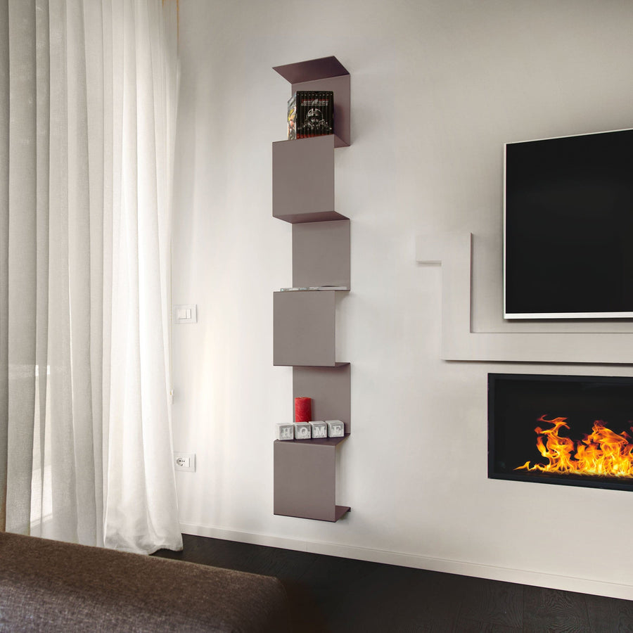 Steel Bookcase SEGMENTO COLOR 180 by C. Cangia and G. Mazzardi 02